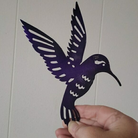 Metal Hummingbird Wall Decor - Picture 9 of 12
